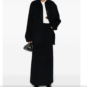 The Frankie Shop Navy Maxi Skirt